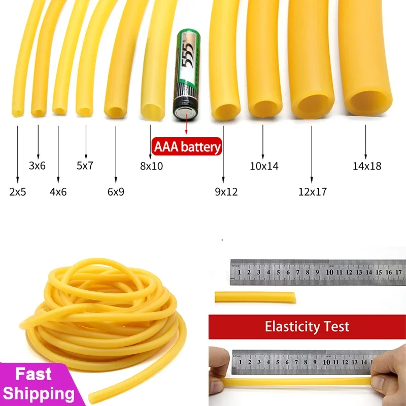1~10m Nature Latex Rubber Hose - огляд і ціна Speargun Rubber Band