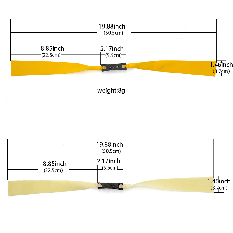 3pcs 3.7cm Large Slingshot Hun - огляд і ціна Speargun Rubber Band
